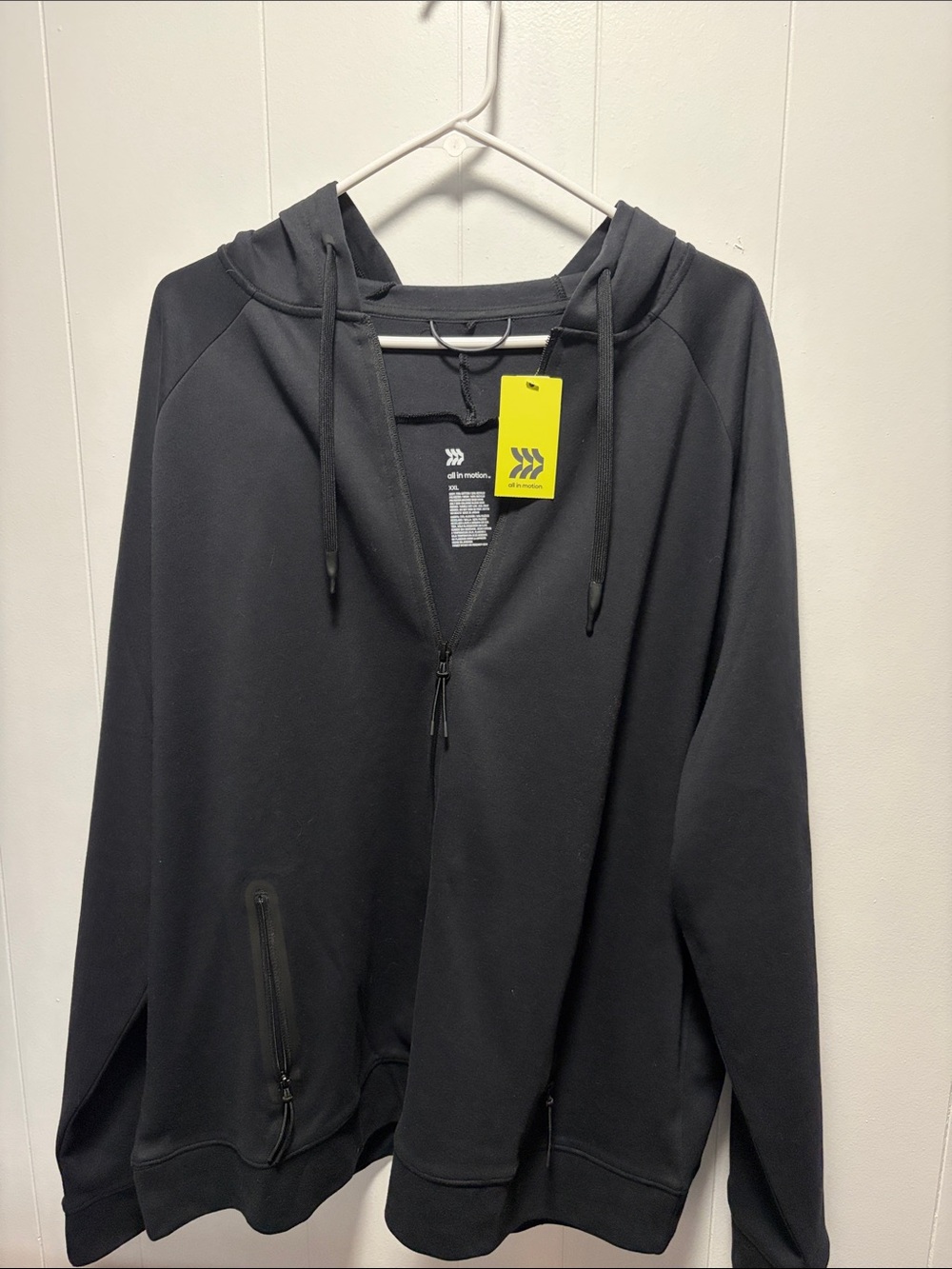 all in motion Black Zip-Up Hoodie Sweatshirt
